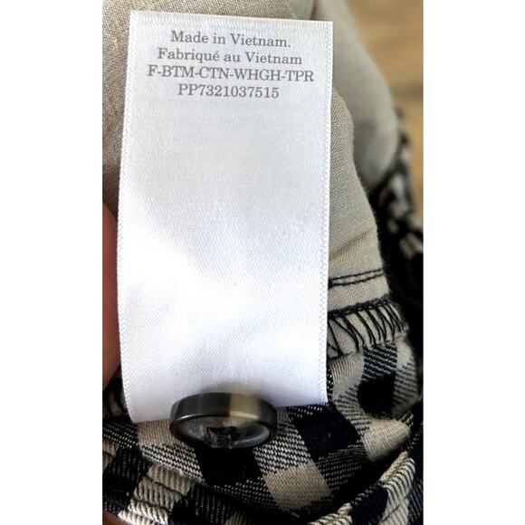 Everlane The Tencel Way High Taper Pant in Black Gingham Check 6 - Picture 6 of 8